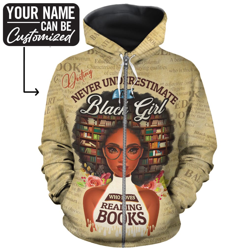 Never Underestimate A Book Lover All-over Hoodie Hoodie Tianci 