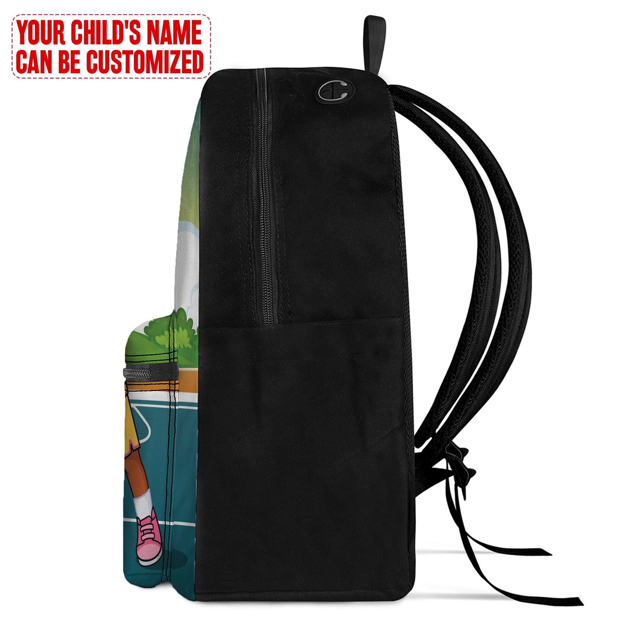 Personalized Little Afro Basketball Player Kid Backpack Kid Backpack Tianci 