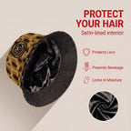 Printed Mud Cloth and Adinkra Symbol Bucket Hat Bucket Hat Tianci Premium Satin Lined Average 