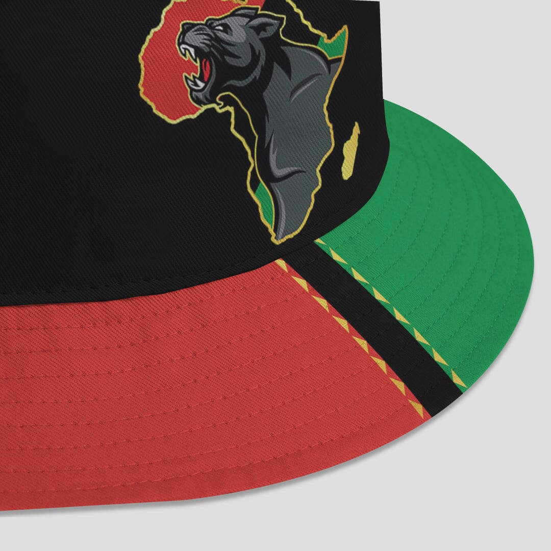 Powerful Panther Africa Reversible Bucket Hat Reversible Bucket Hat Tianci 