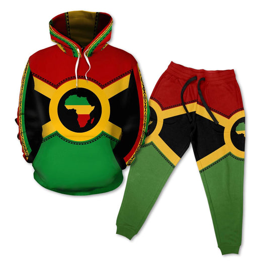 Reggae 2 All-over Hoodie And Joggers Set