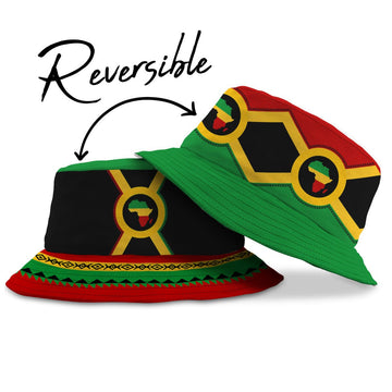 Reggae Reversible Bucket Hat Reversible Bucket Hat Tianci 