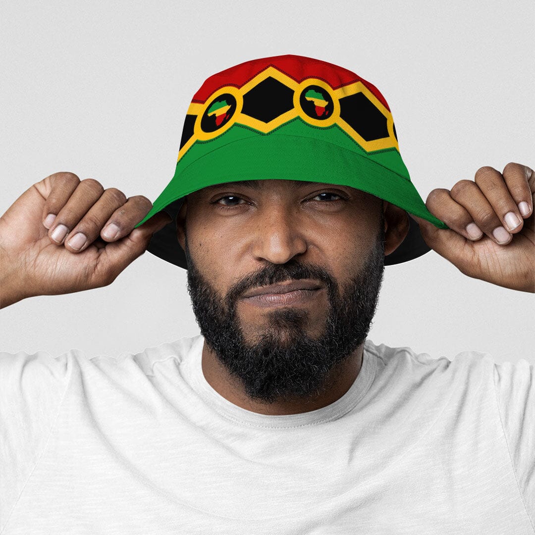 Reggae Reversible Bucket Hat Reversible Bucket Hat Tianci 