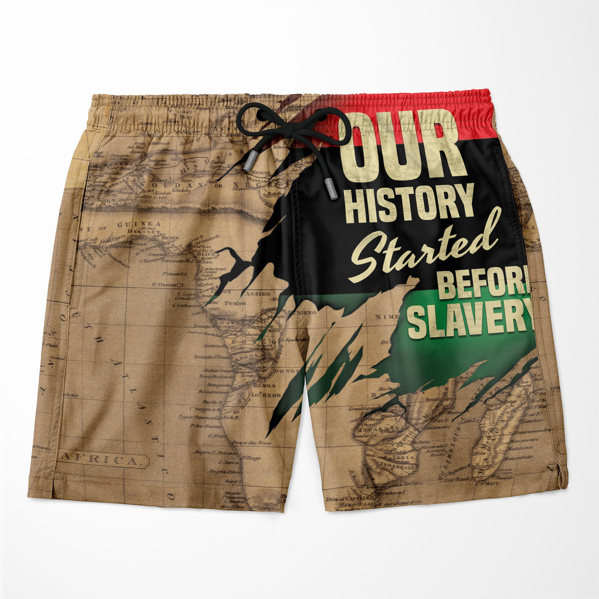 Power African Map Shorts Shorts Tianci 