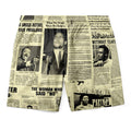 Black Power Newspaper T-shirt And Shorts Set Tee Shorts Set Tianci 