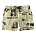 Black Power Newspaper T-shirt And Shorts Set Tee Shorts Set Tianci 