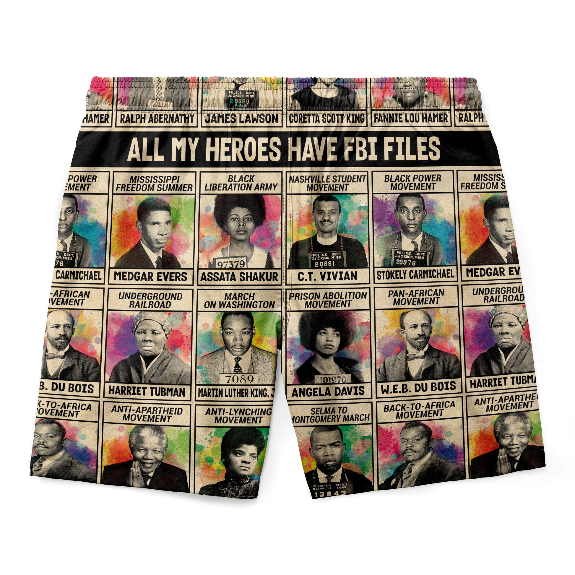 All My Heroes Have FBI Files Hawaiian Shirt and Shorts Set Hawaiian Shirt And Shorts Set Tianci 