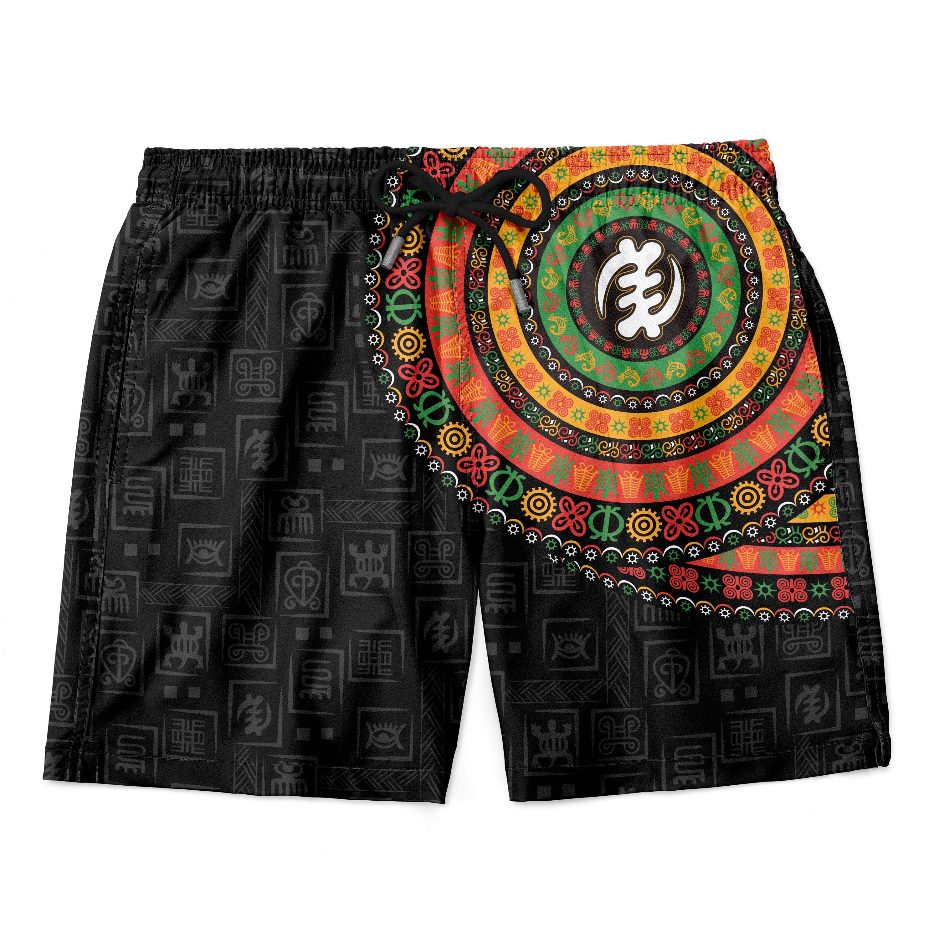 Adinkra Symbols Print Shorts Shorts Tianci 