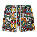 African Ndebele Pattern Shorts Shorts Tianci 