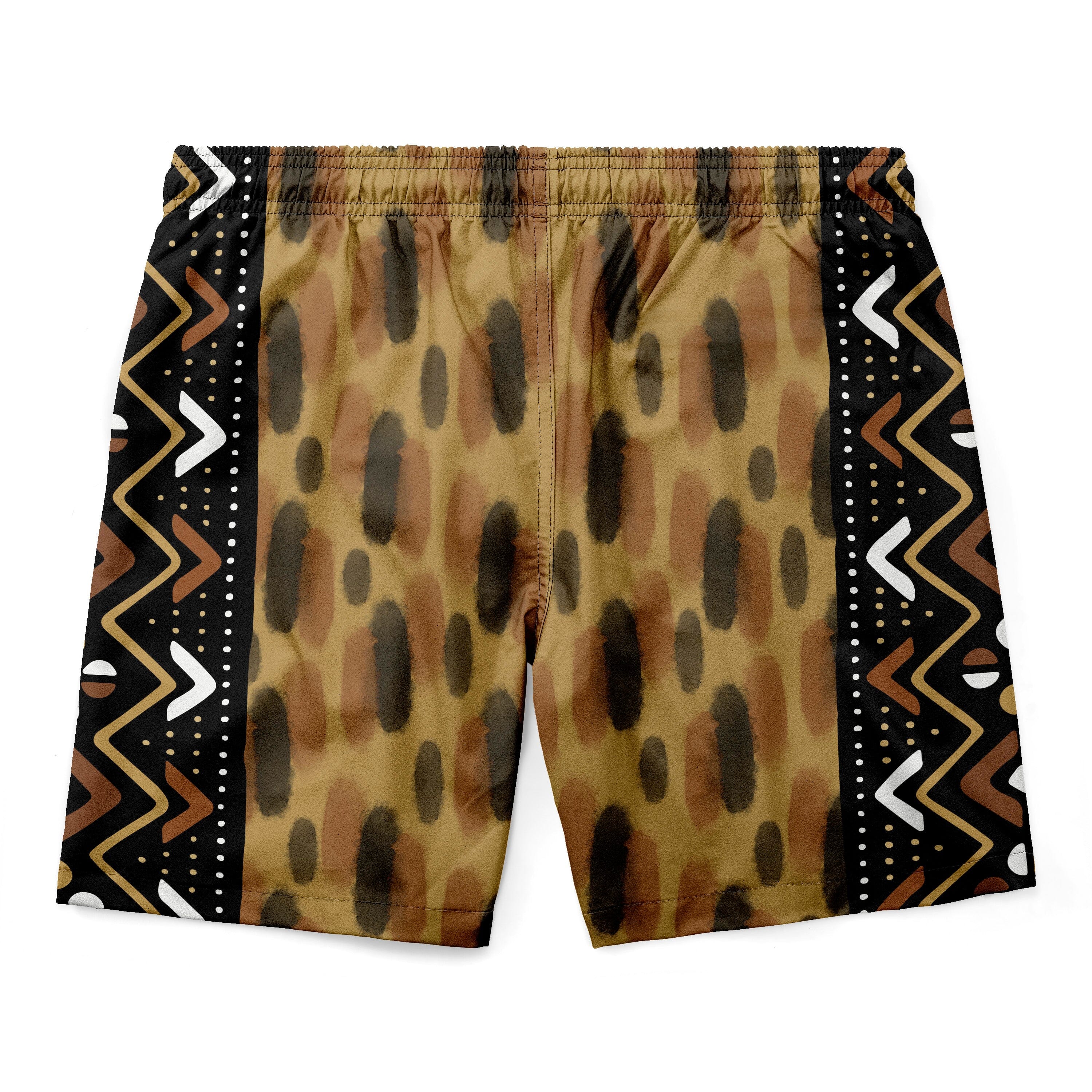 Printed Mud Cloth Shorts Shorts Tianci 