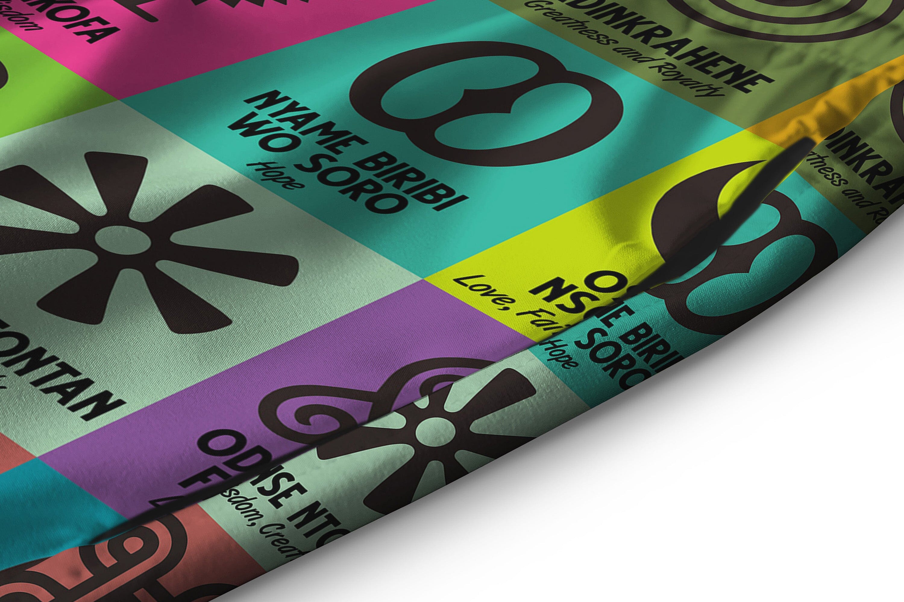 Multi Color Adinkra Symbols Shorts Shorts Tianci 