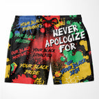 Never Apologize For Being Black Shorts Shorts Tianci 
