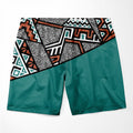 African Geometric Pattern T-shirt and Shorts Set Melaninful 