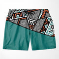 African Geometric Pattern T-shirt and Shorts Set Melaninful 