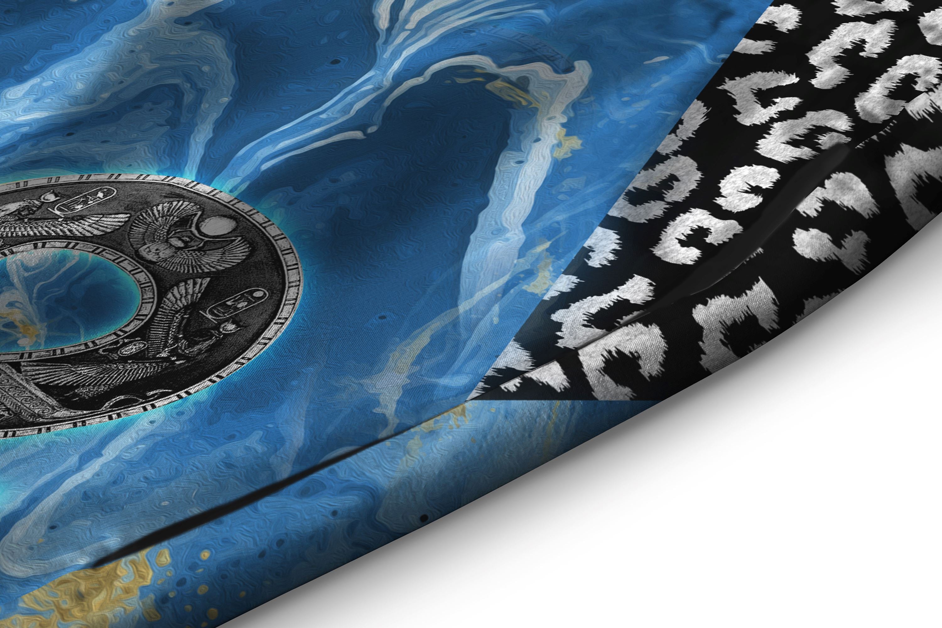 Ankh On Blue Marble Shorts Shorts Tianci 