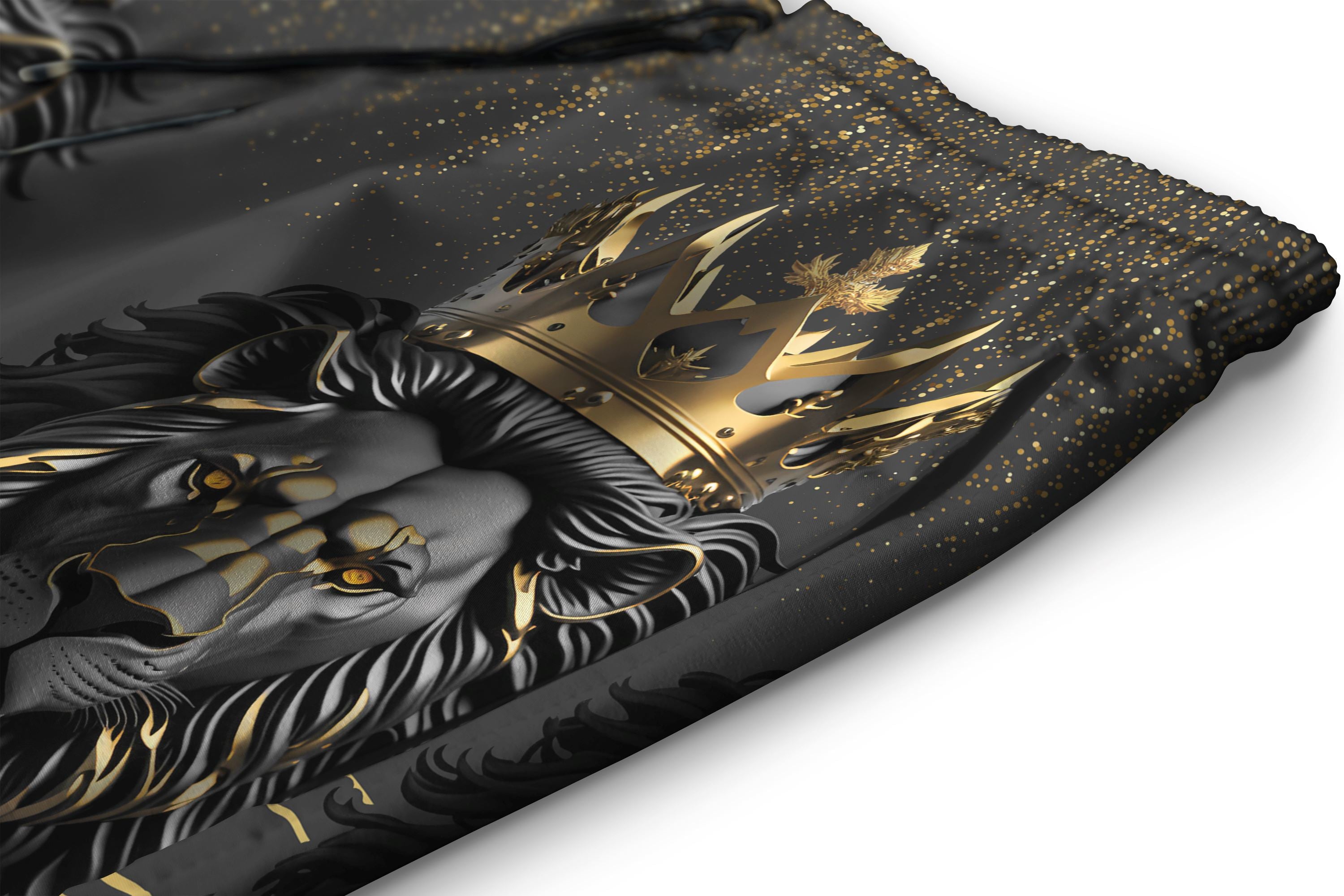 Black and Gold Lion Shorts Shorts Tianci 