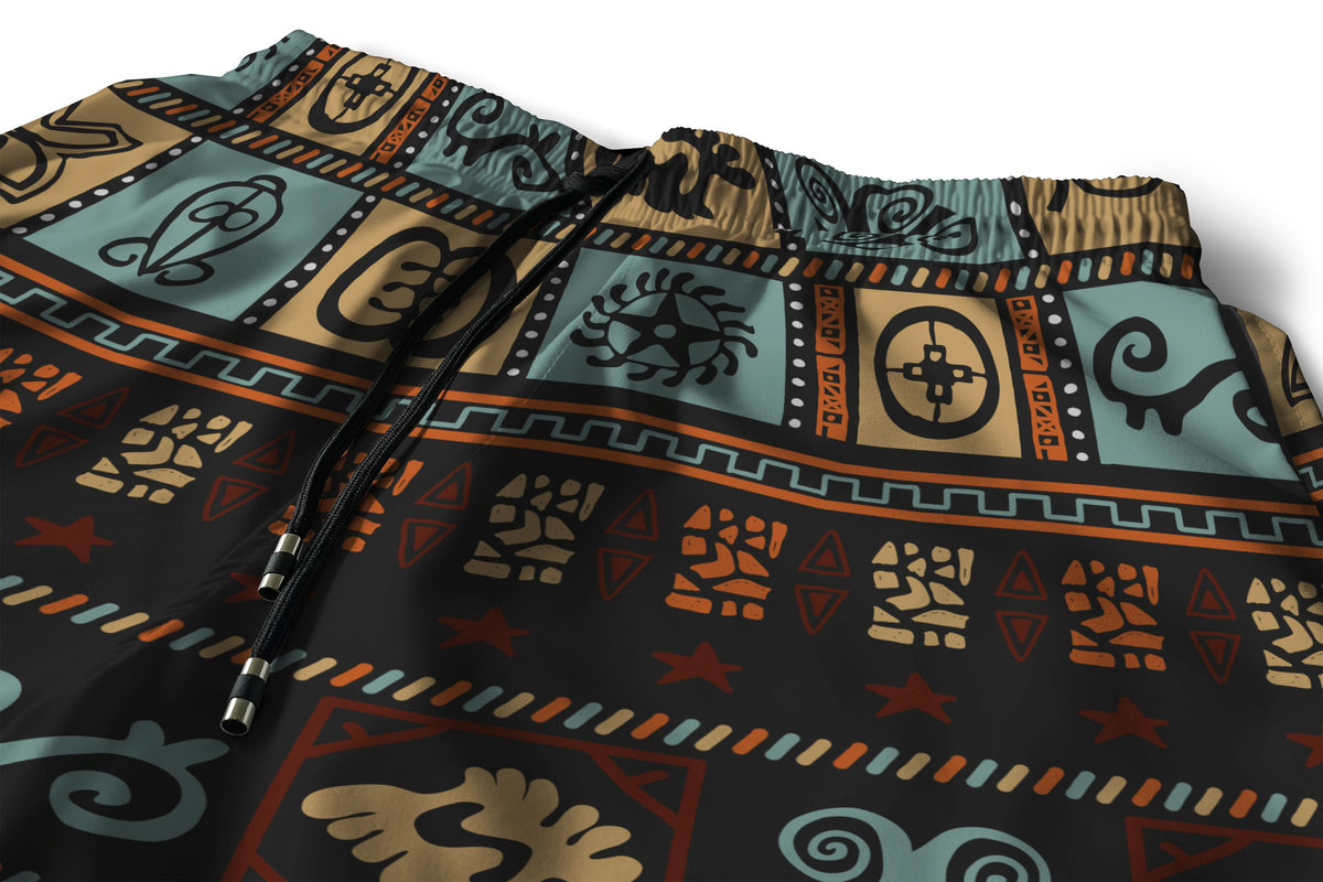 Vintage Adinkra Symbols Shorts Shorts Tianci 