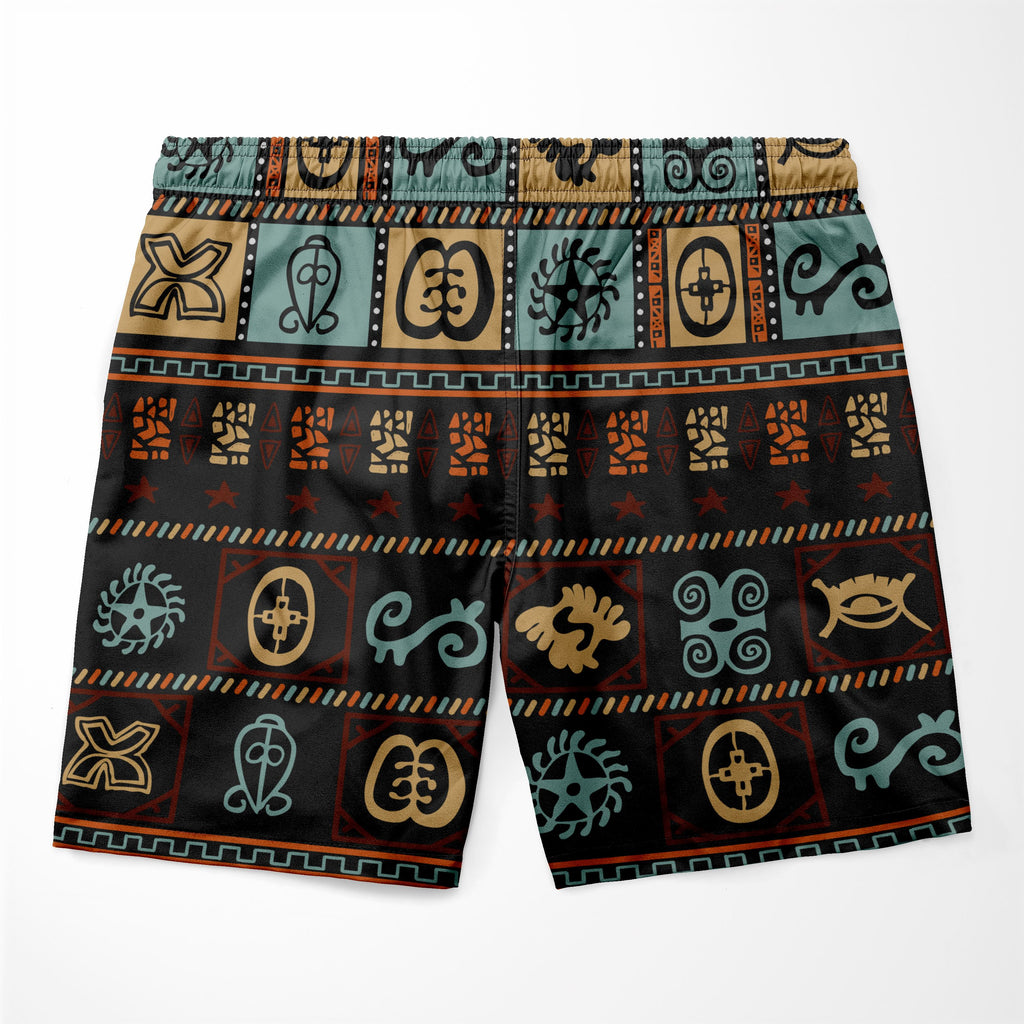 Vintage Adinkra Symbols Shorts Shorts Tianci 
