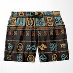 Vintage Adinkra Symbols Shorts Shorts Tianci 