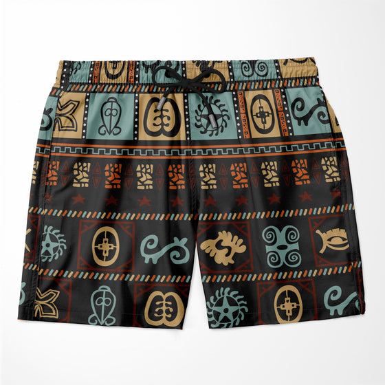 Vintage Adinkra Symbols Shorts Shorts Tianci 
