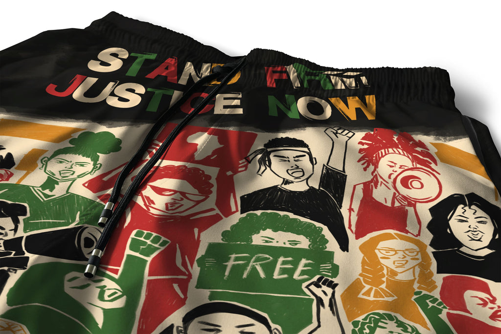 Stand Firm Justice Now Shorts Shorts Tianci 