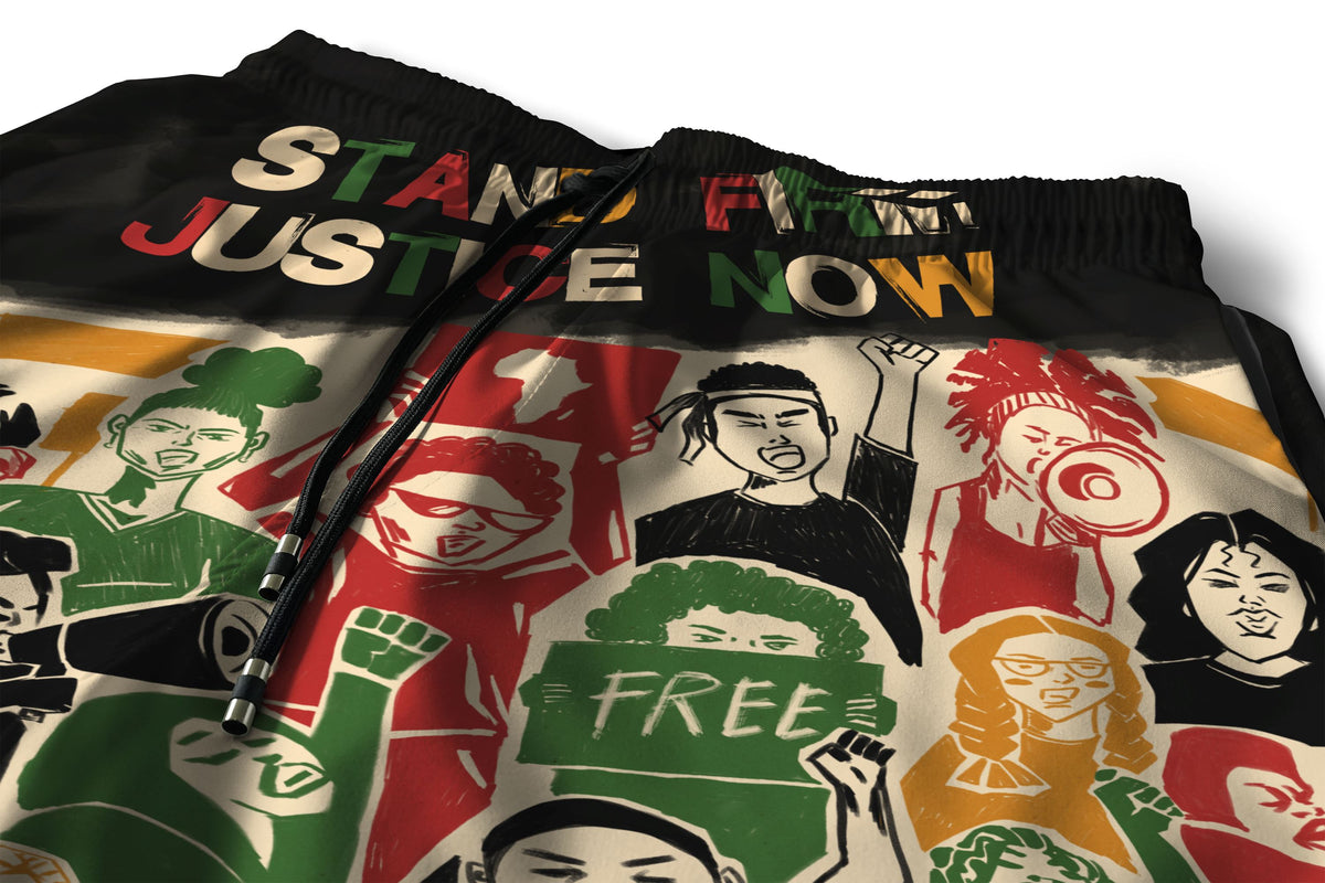 Stand Firm Justice Now Shorts Shorts Tianci 