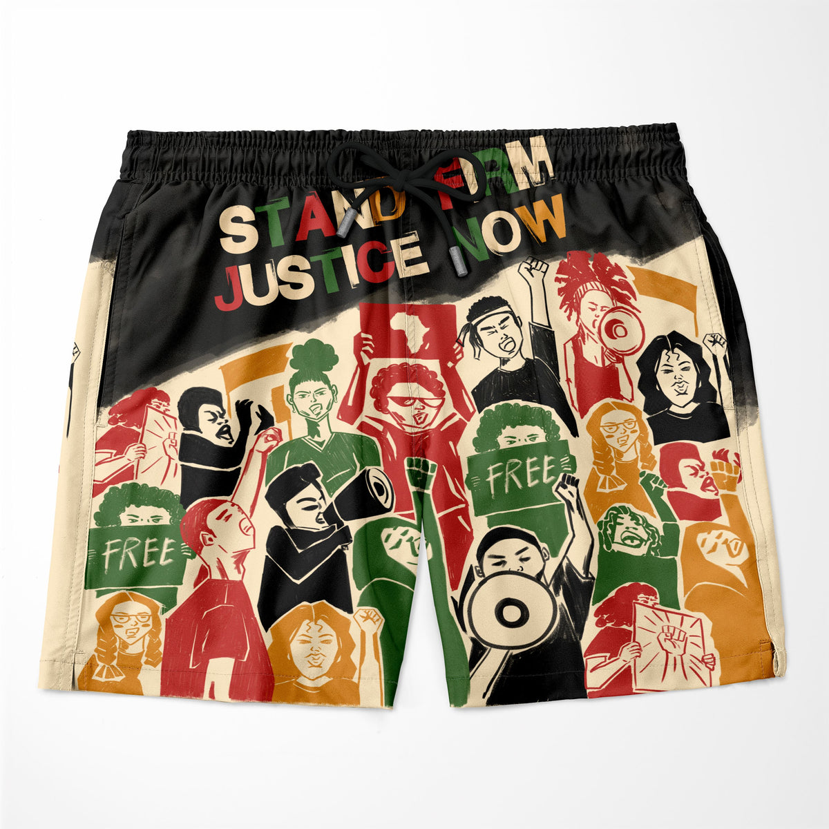 Stand Firm Justice Now Shorts Shorts Tianci 