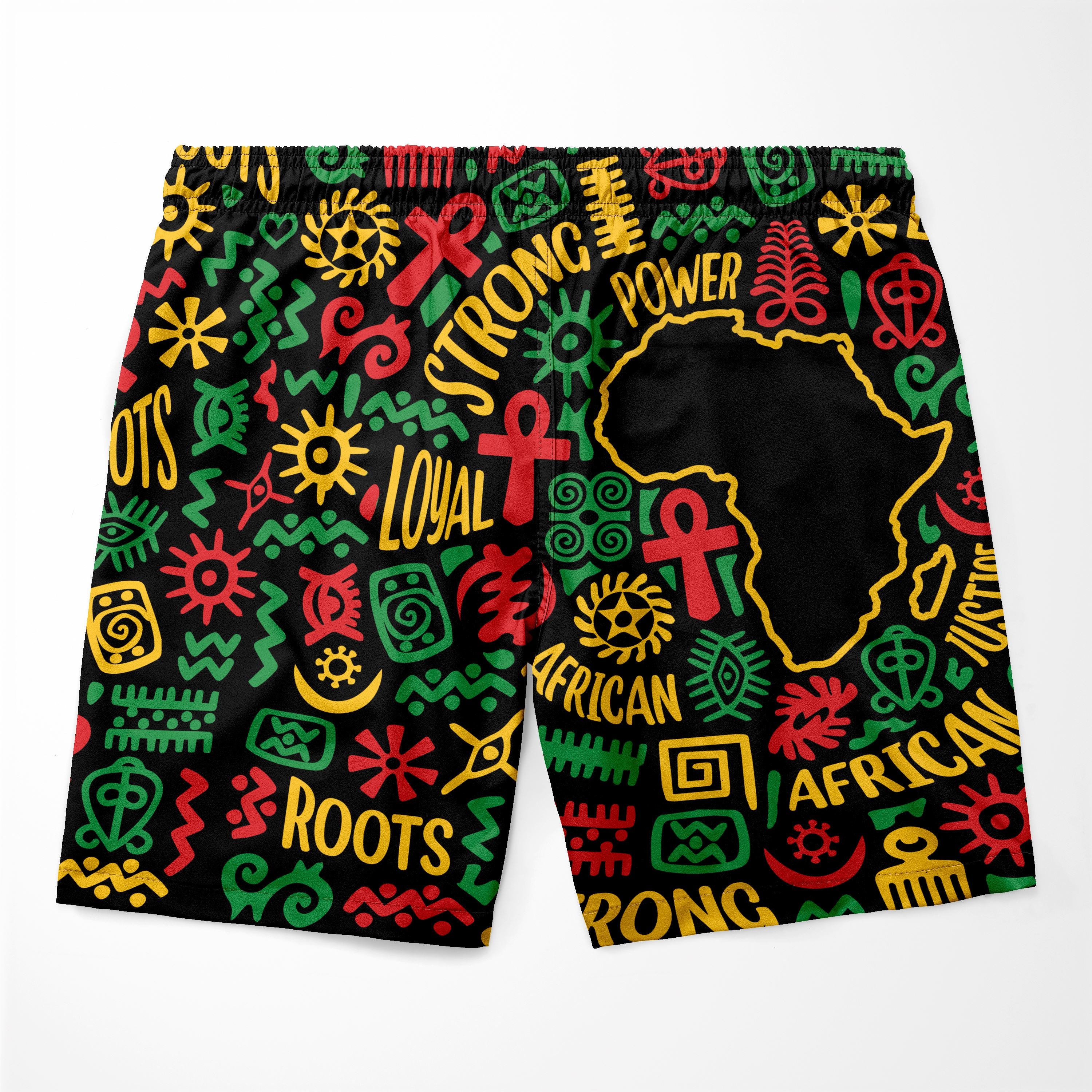 African Map Symbol Shorts Shorts Tianci 