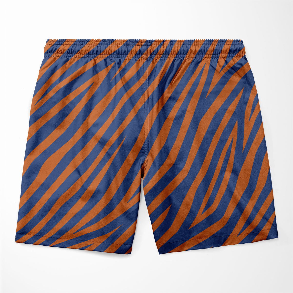 Orange and Cobalt Zebra Shorts Shorts Tianci 
