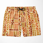 Tribal Sunset Mosaic Shorts Shorts Tianci 