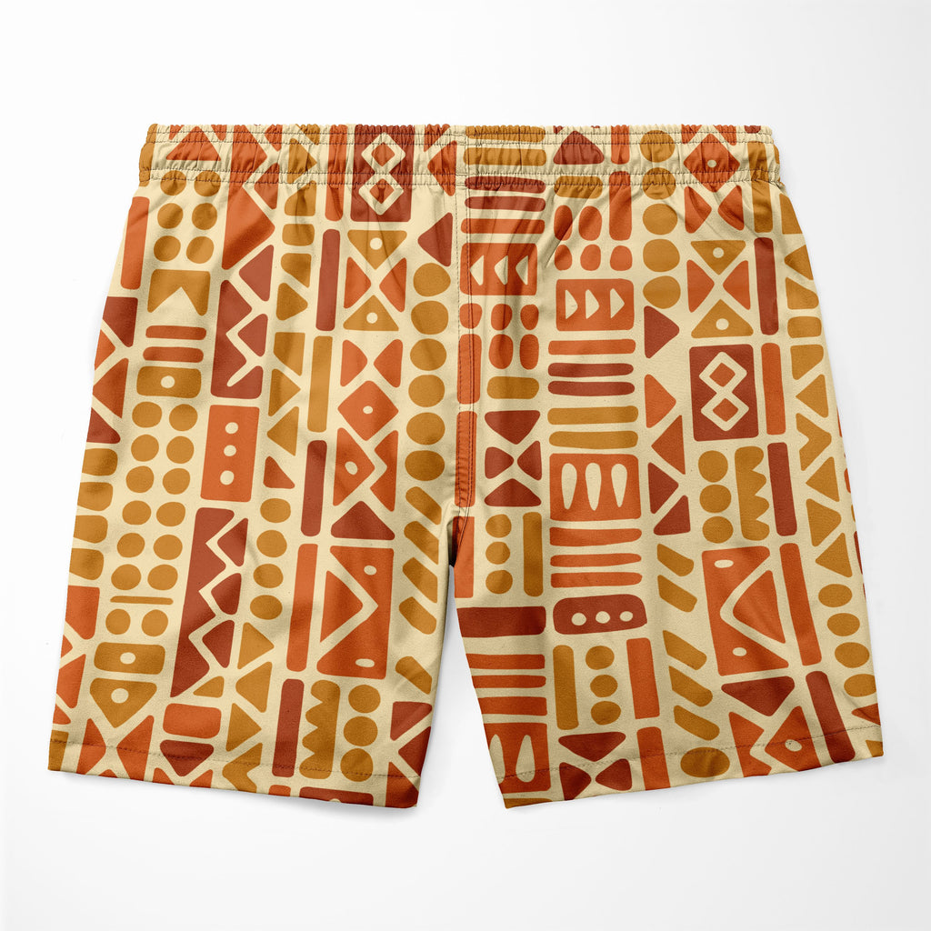 Tribal Sunset Mosaic Shorts Shorts Tianci 