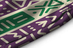 Purple and Green Mudcloth Shorts Shorts Tianci 