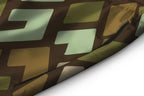 Earth Tones and Mint Green Kuba Pattern Shorts Shorts Tianci 