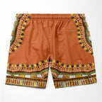 Printed Dashiki In Orange Hawaiian Shirt And Shorts Set Hawaiian Shirt And Shorts Set Melaninful 