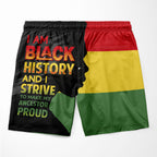 I Am Black History And I Strive To Make My Ancestor Shorts Shorts Tianci 