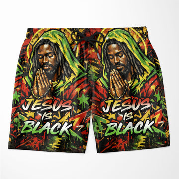 Jesus Is Black Shorts Shorts Tianci S 