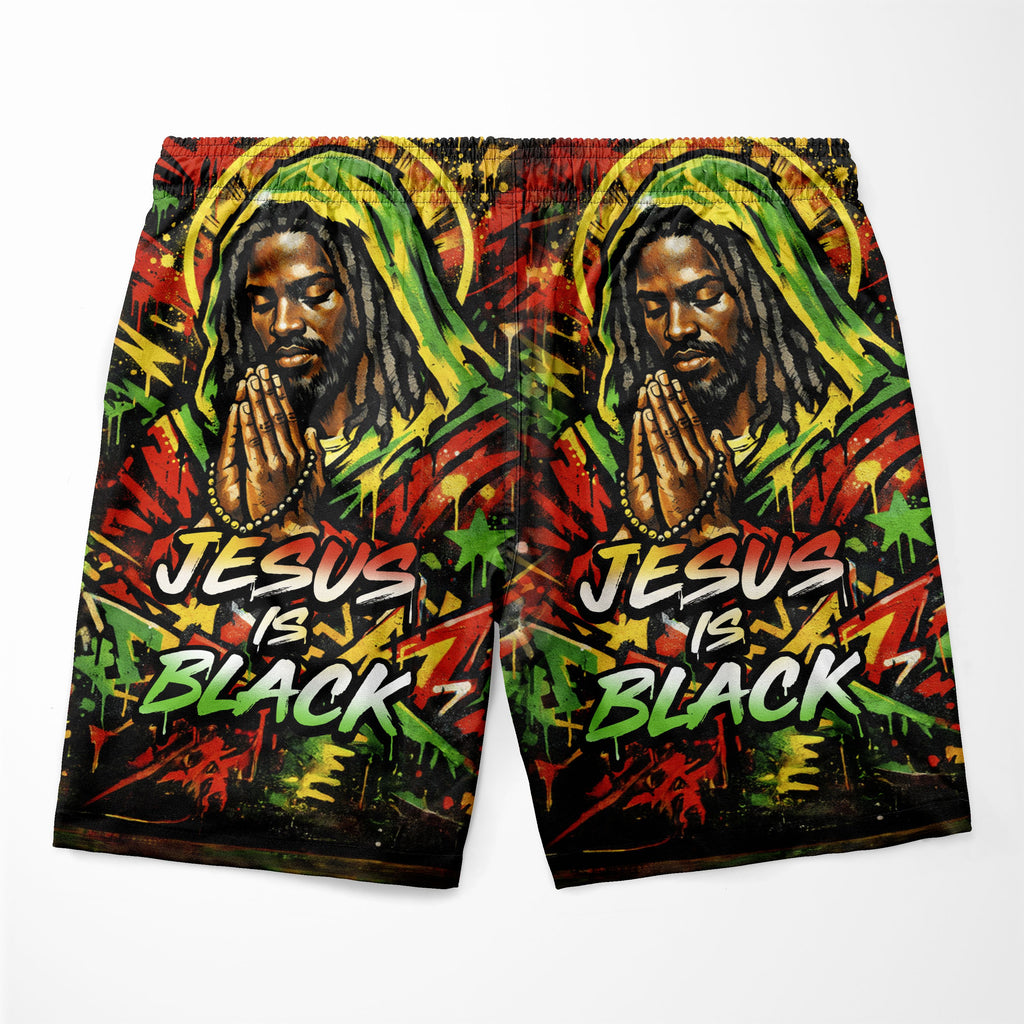Jesus Is Black Shorts Shorts Tianci 