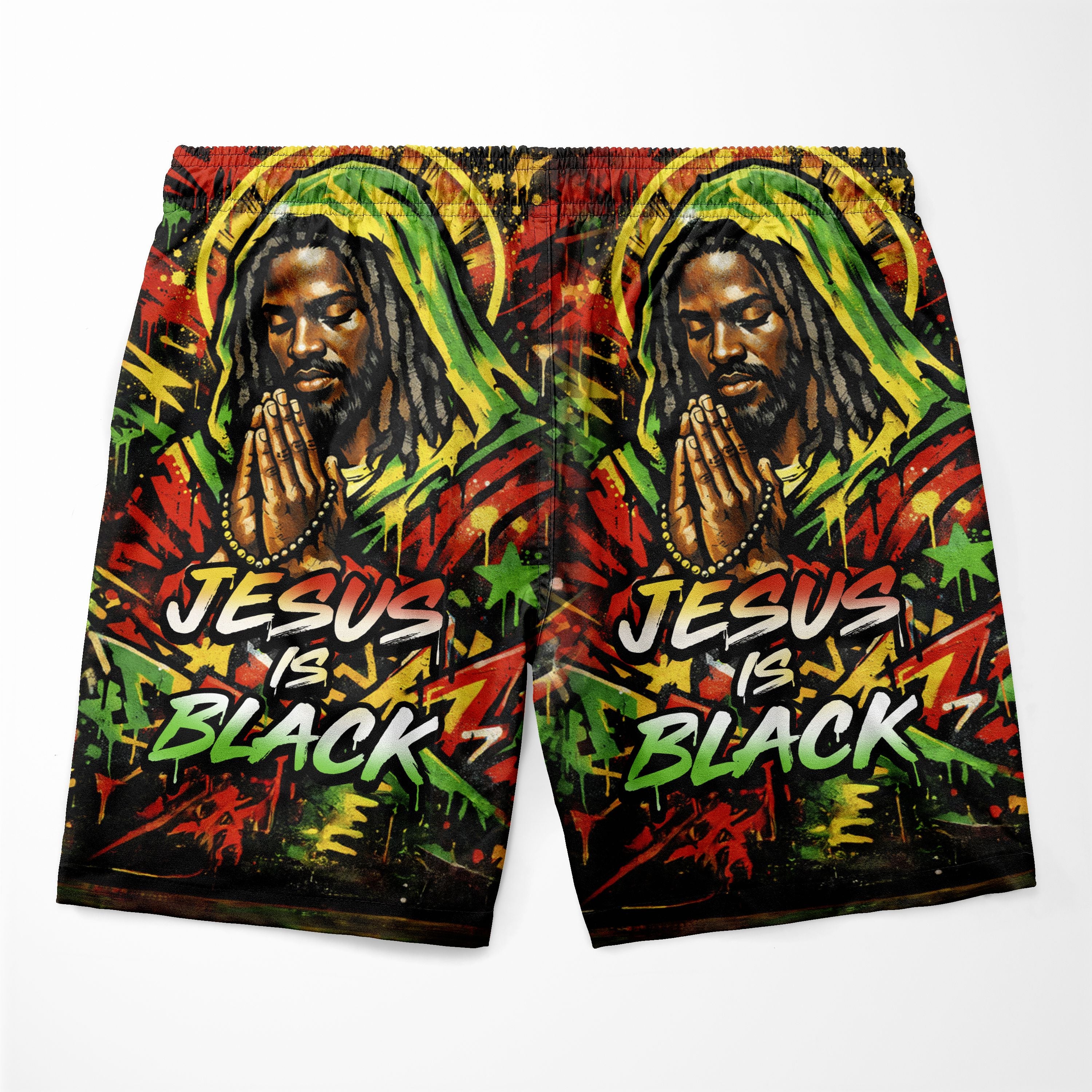 Jesus Is Black Shorts Shorts Tianci 