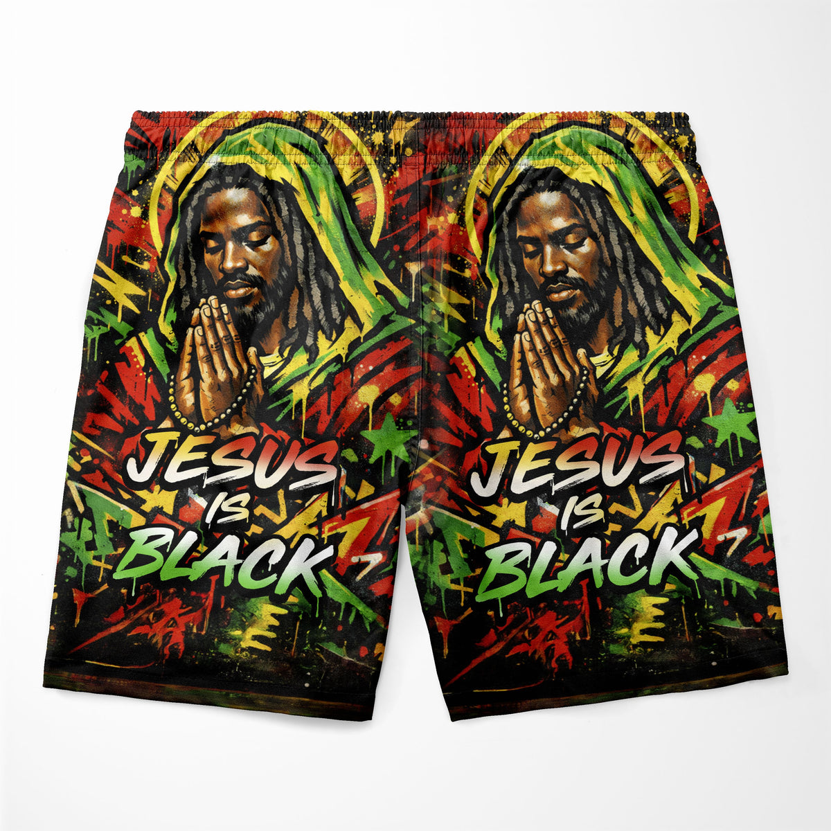 Jesus Is Black Shorts Shorts Tianci 