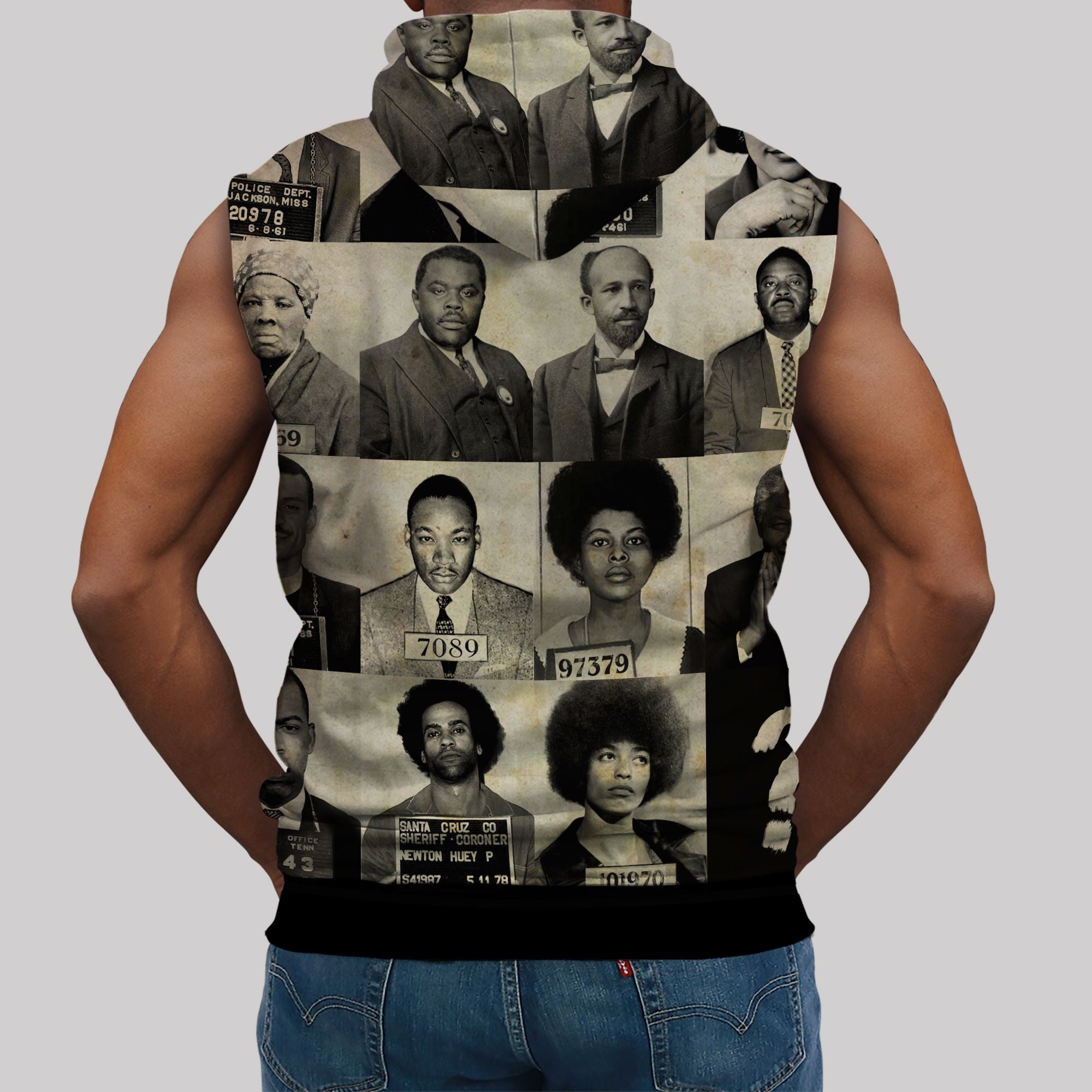 Civil Rights Leaders Sleeveless Hoodie Sleeveless Hoodie Zootop Bear 