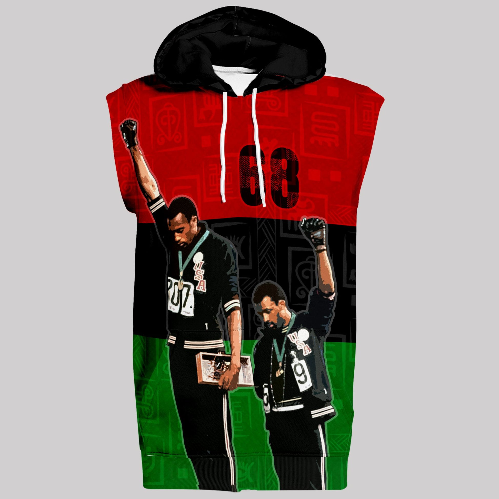 68 Olympics Sleeveless Hoodie Sleeveless Hoodie Zootop Bear 