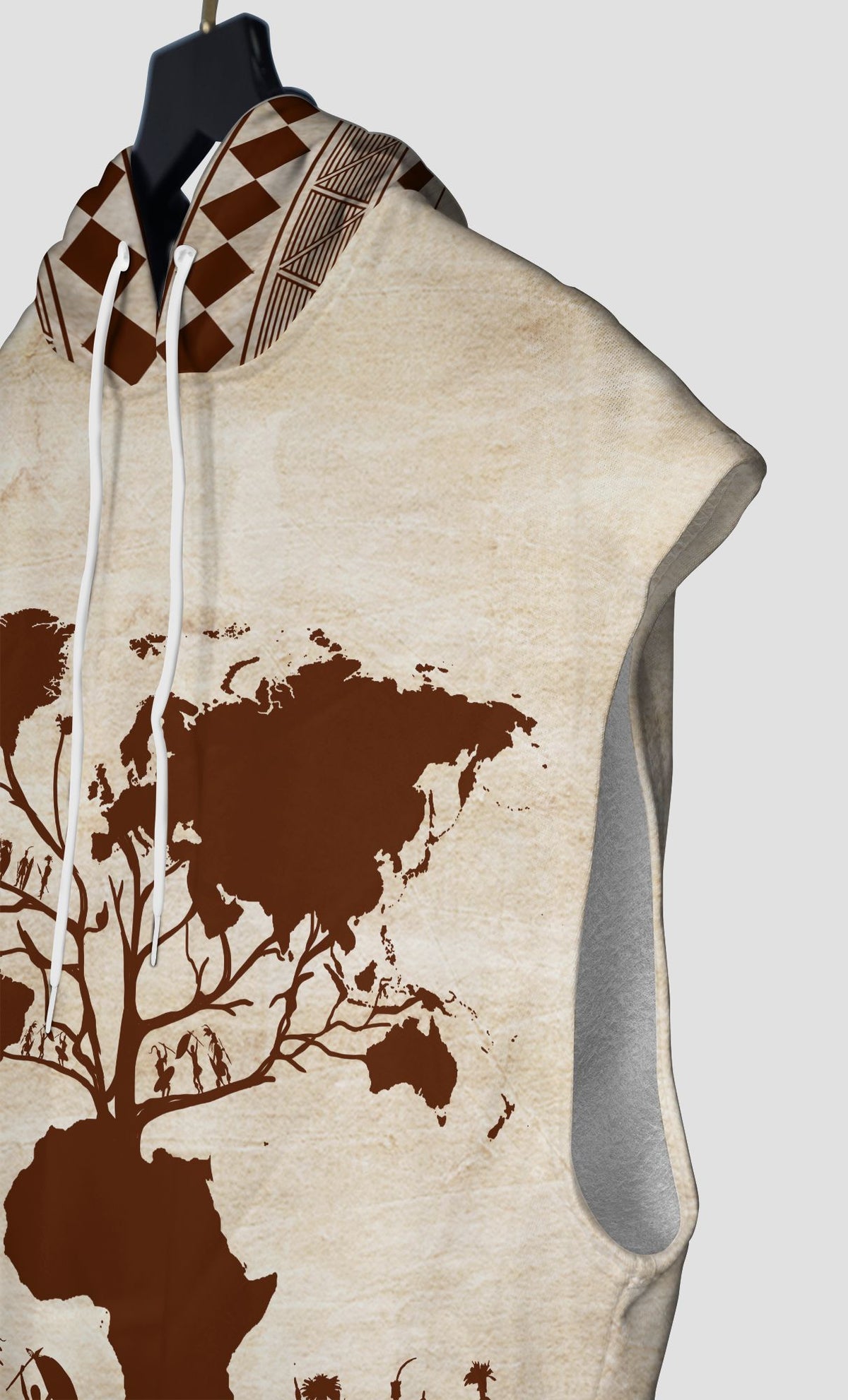 Root Africa Sleeveless Hoodie Sleeveless Hoodie Zootop Bear 