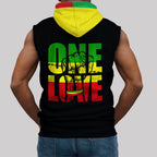Reggae One Love Sleeveless Hoodie Sleeveless Hoodie Zootop Bear 