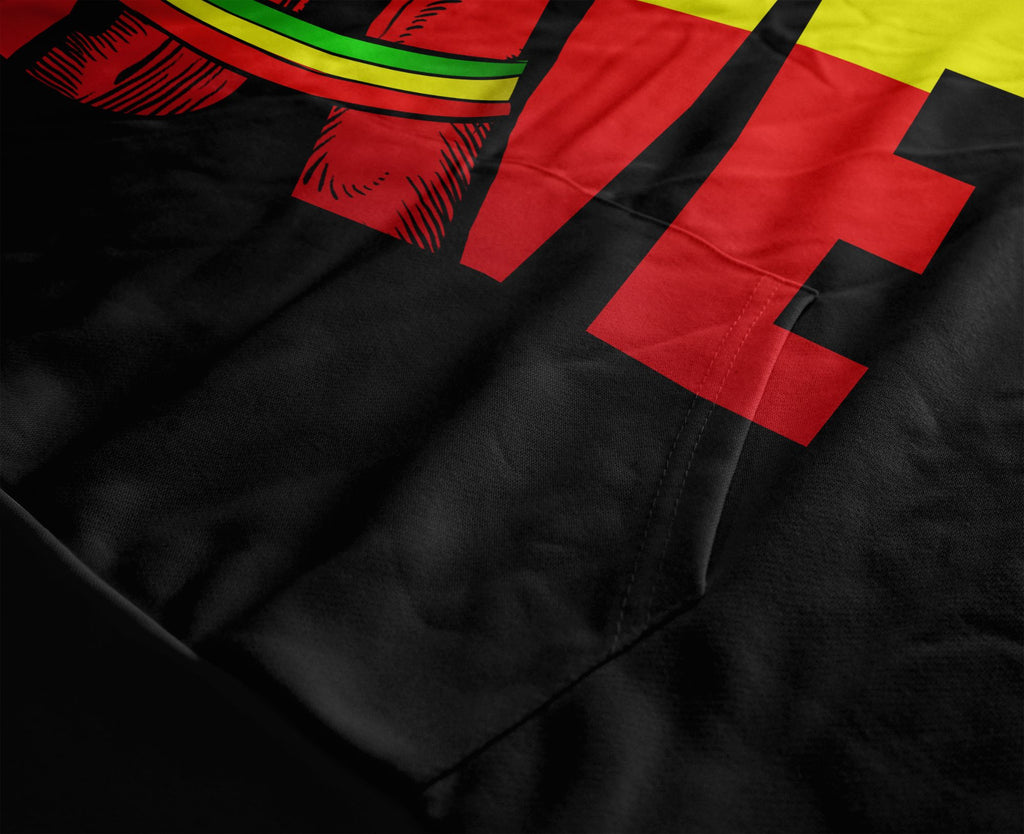 Reggae One Love Sleeveless Hoodie Sleeveless Hoodie Zootop Bear 