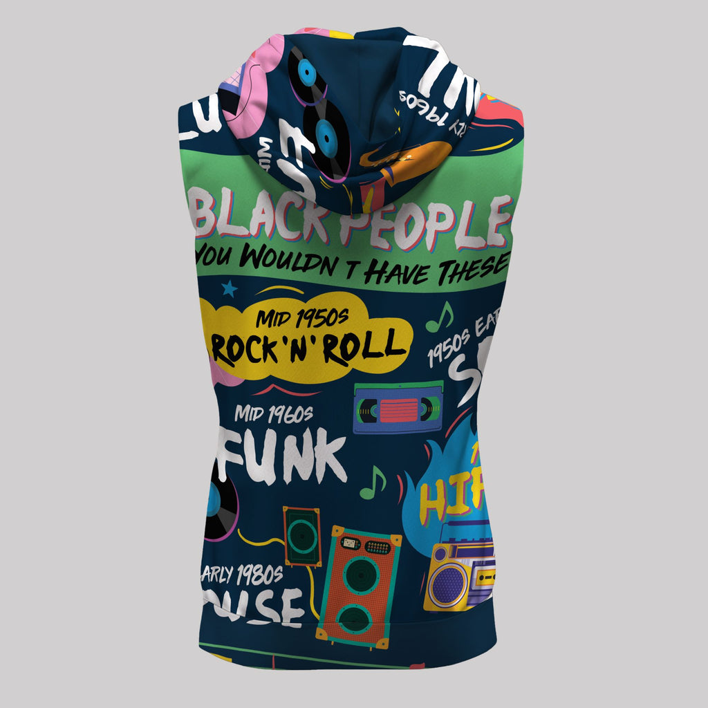 Music That Makes Us Proud Sleeveless Hoodie Sleeveless Hoodie Zootop Bear 