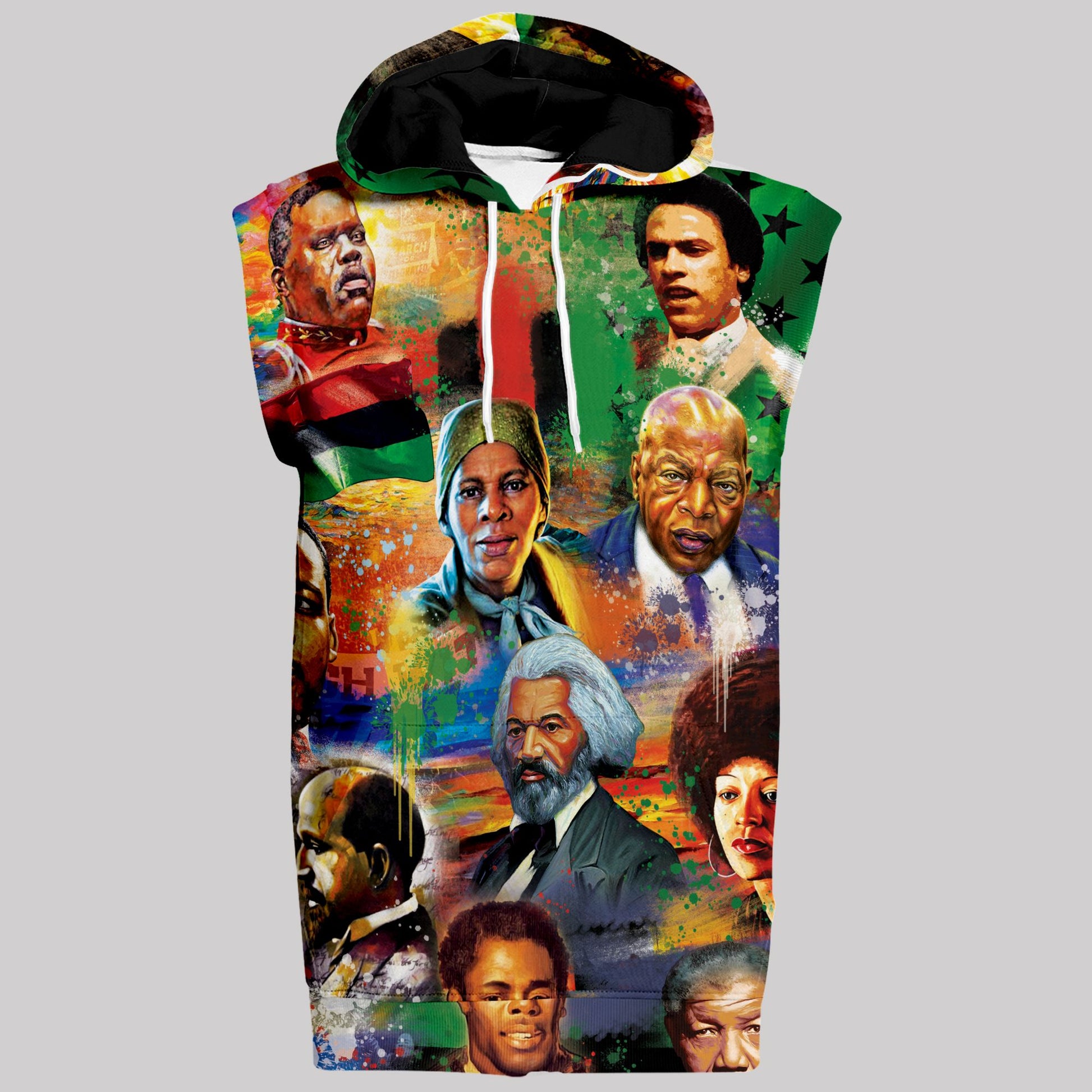 Civil Rights Moments Sleeveless Hoodie Sleeveless Hoodie Zootop Bear 