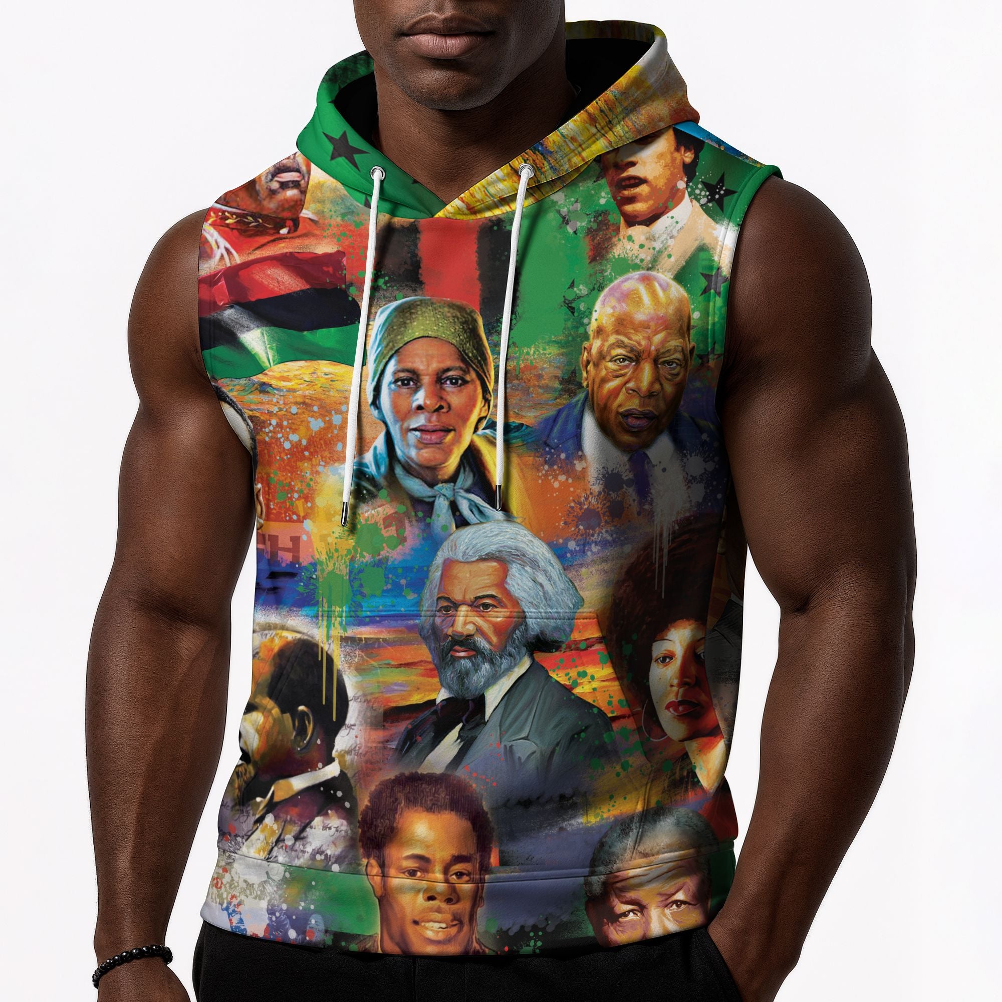 Civil Rights Moments Sleeveless Hoodie Sleeveless Hoodie Zootop Bear 