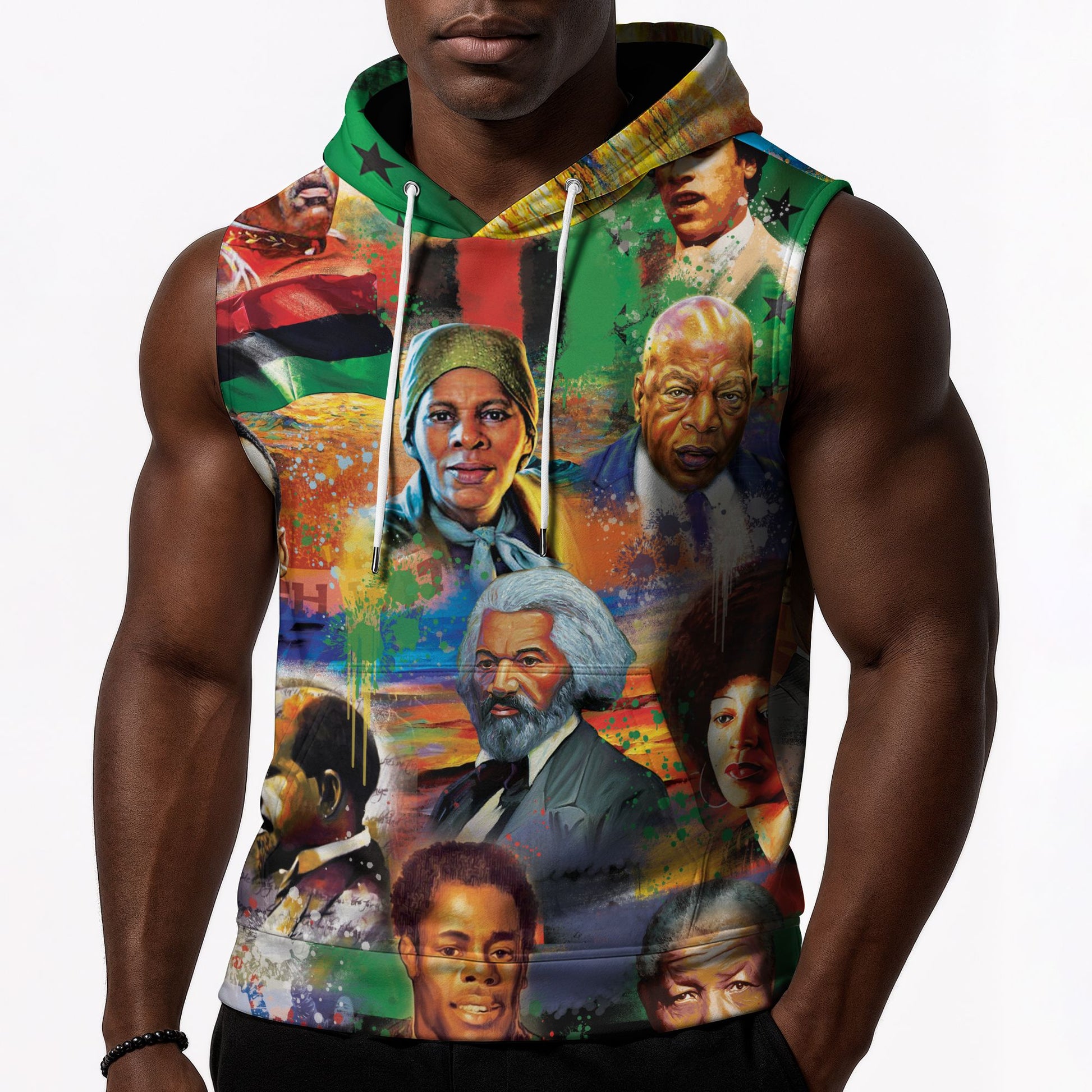 Civil Rights Moments Sleeveless Hoodie Sleeveless Hoodie Zootop Bear 