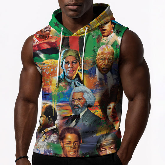 Civil Rights Moments Sleeveless Hoodie Sleeveless Hoodie Zootop Bear