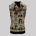 All My Heroes Have FBI Files Sleeveless Hoodie Sleeveless Hoodie Zootop Bear 